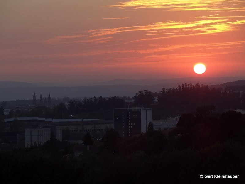 Sonnenuntergang hinter Santiago