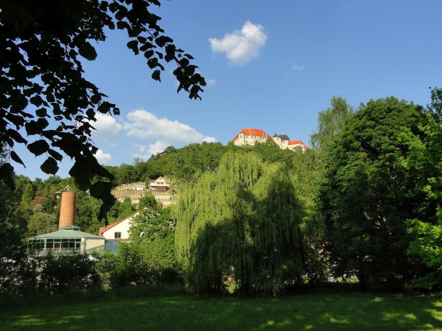 Blick über die Unstrut zur Neuenburg