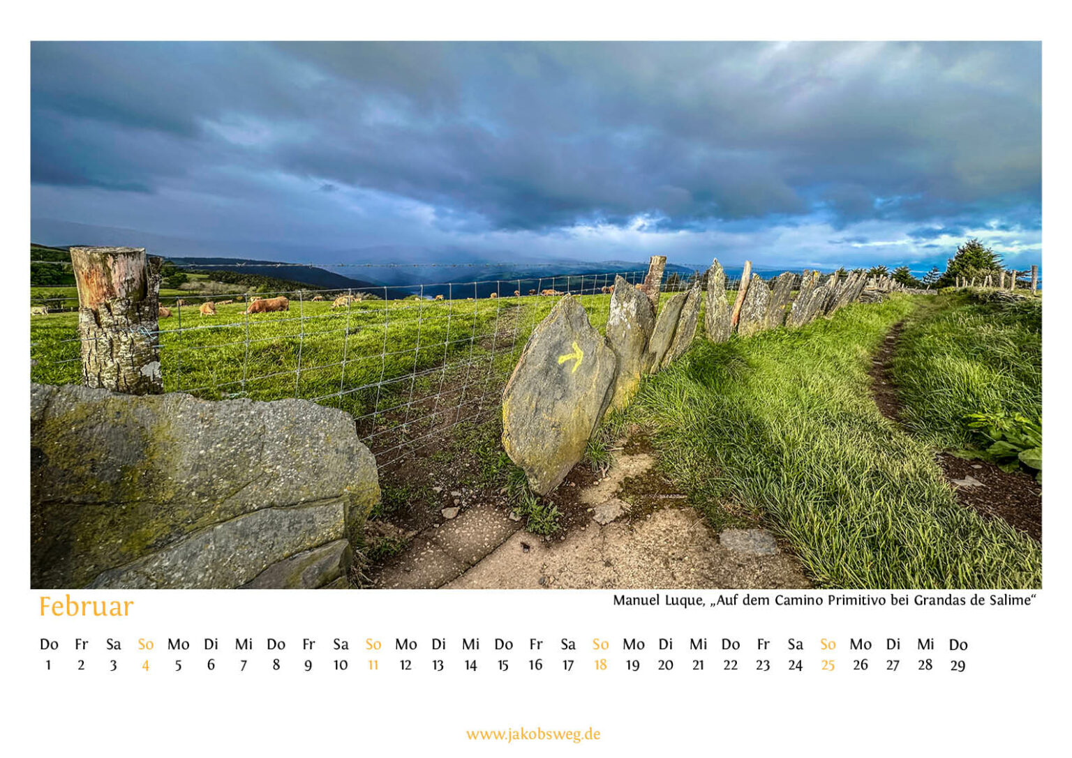 Unser Jakobsweg-Kalender für 2024  Jakobsweg.de