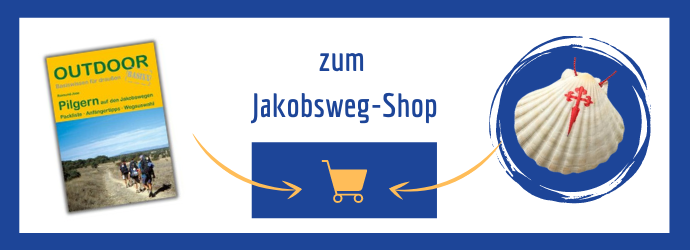 Eine Verlinkung zum Jakobsweg Shop