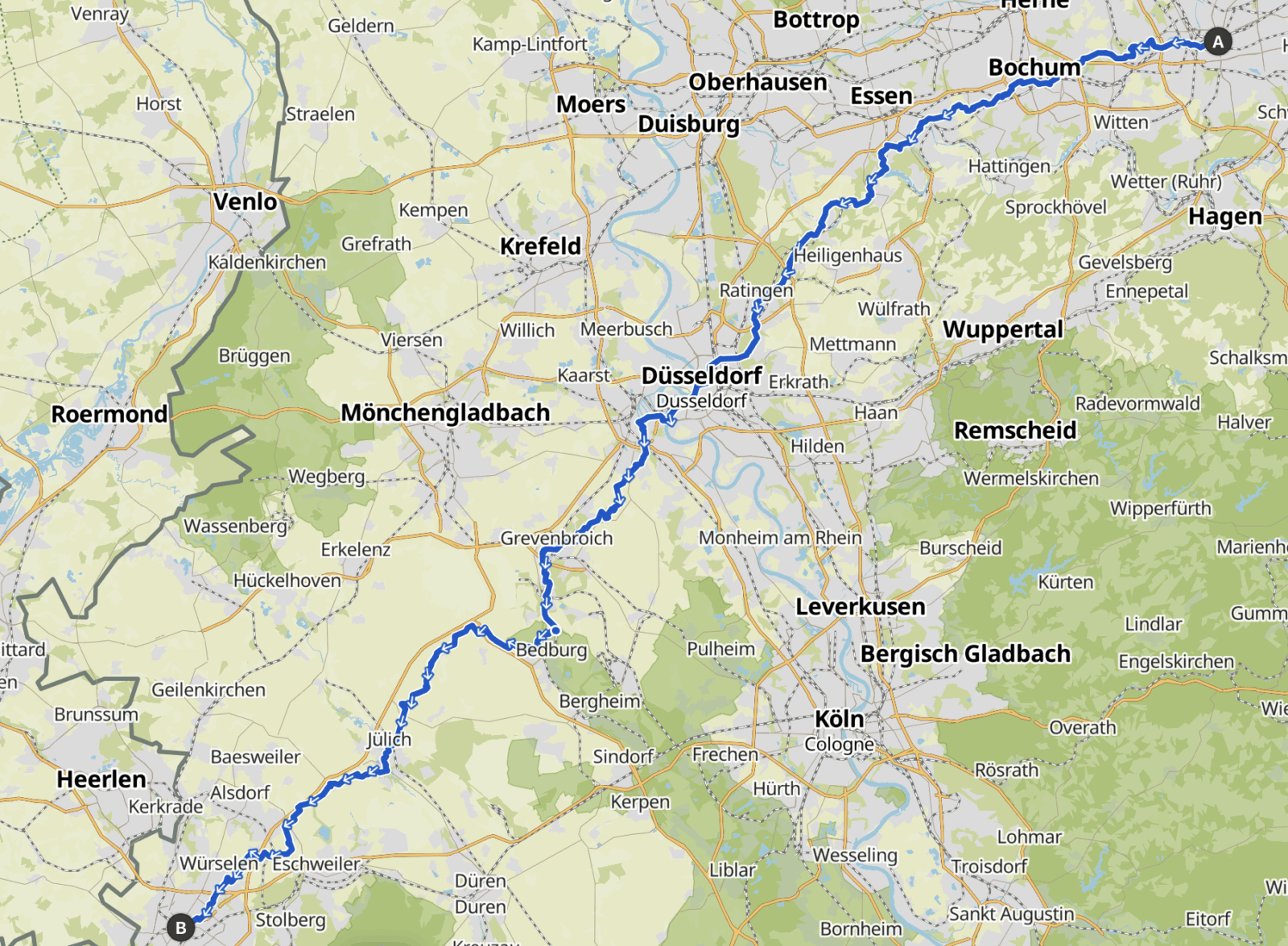 Dortmund - Aachen Jakobsweg