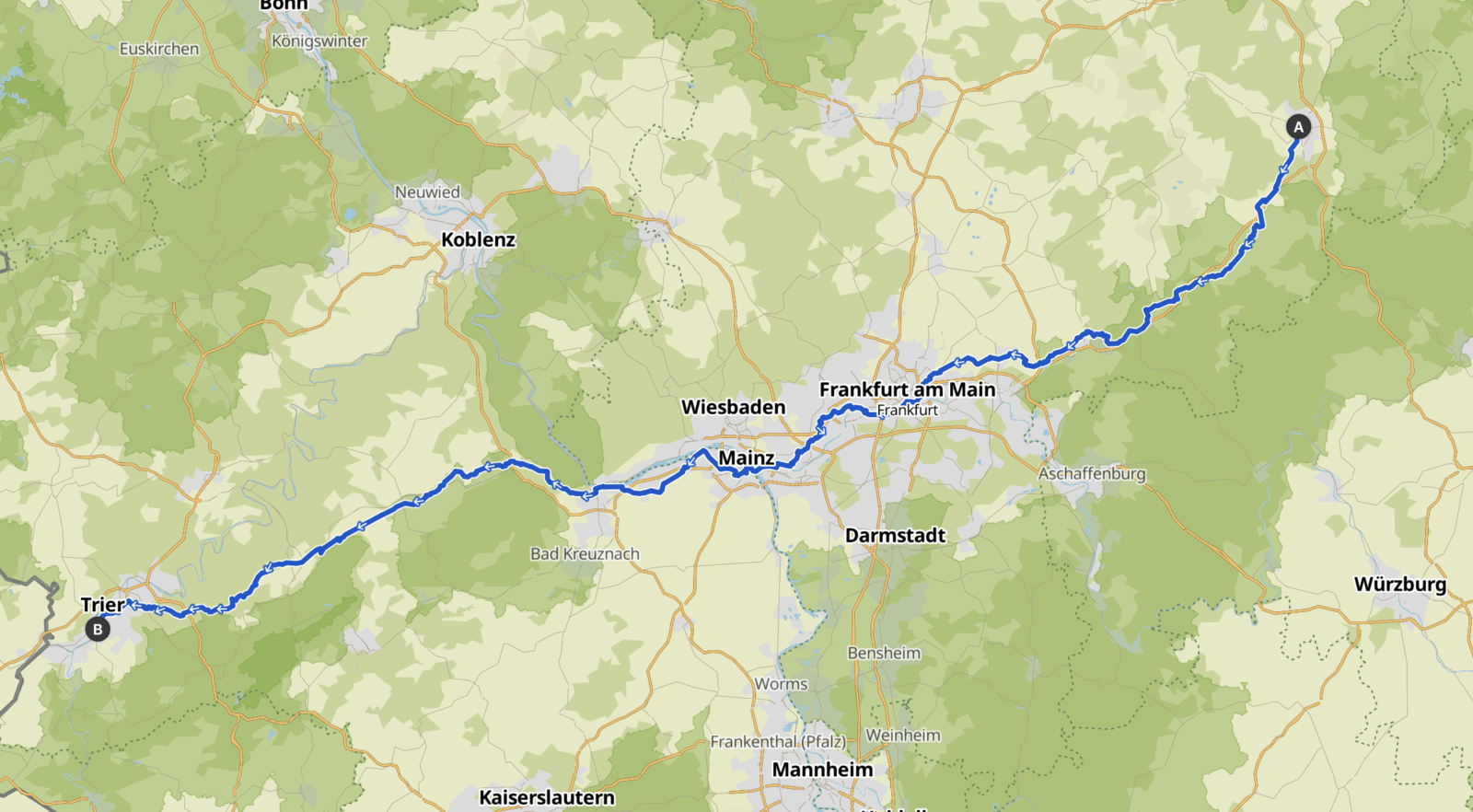 Jakobsweg Fulda-Mainz-Trier